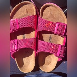 Birkenstock Limited Edition Kids Arizona hologram pink Birko-Flor 3/3.5 (34)